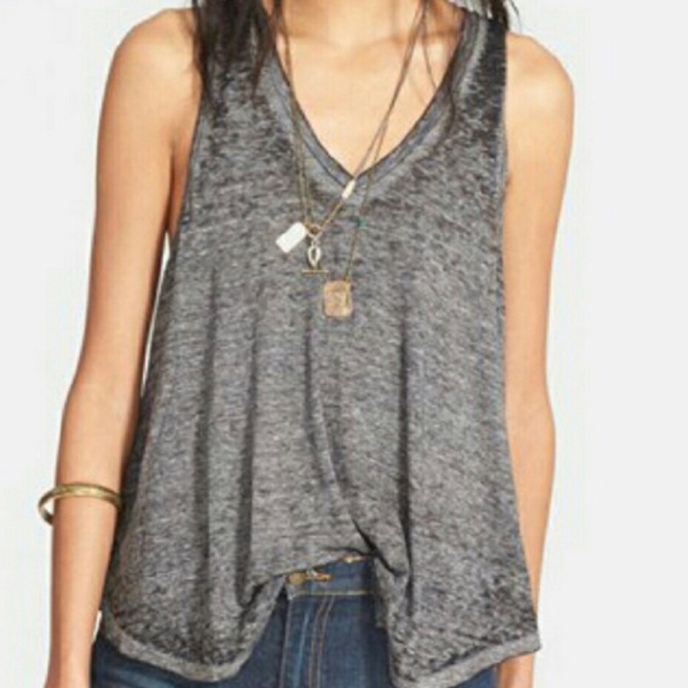 We the Free breezy tank in CHARCOAL